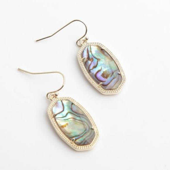 New Kendra Scott Dani Abalone Shell Earrings - Picture 9 of 9